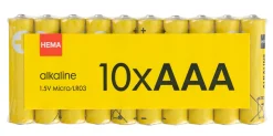 AAA alkaline batterijen - 10 stuks