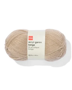 acryl garen beige 100gram 250meter