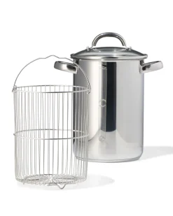 aspergepan 4.4L Ø16 rvs met inzetmandje