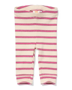 baby meegroeilegging rib strepen ecru
