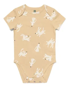 baby meegroeiromper honden naturel