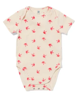 baby meegroeiromper krabben beige