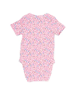 baby meegroeiromper LENZING™ ECOVERO™ rib bloemen multi