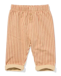 baby sweatbroek comfy fit strepen bruin