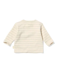 baby T-shirt strepen ecru