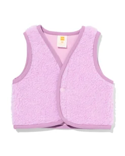 babygilet fleece paars