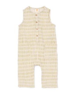 babyjumpsuit mousseline abstract ecru