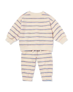 babykledingset comfy fit strepen ecru