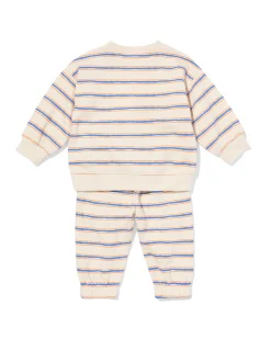 babykledingset comfy fit strepen ecru