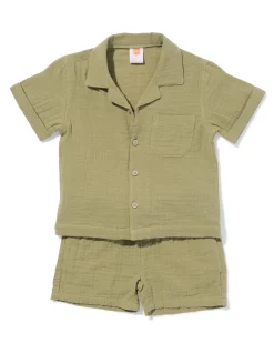 babykledingset comfy fit mousseline groen