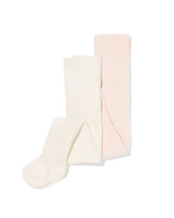 babymaillots rib - 2 stuks lichtroze