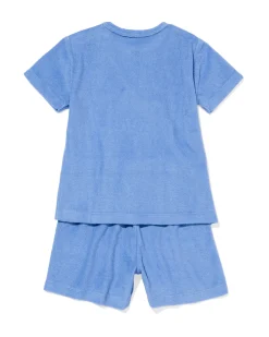 babypyjama badstof blauw