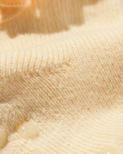babysokken badstof broderie - 2 paar oudroze