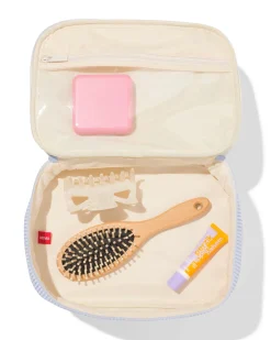 beautycase 25x17cm strepen