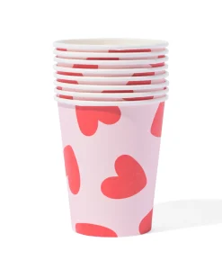 beker hartjes 8 stuks