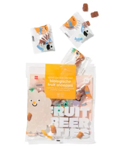 bio fruit snoepjes appel-aardbei-banaan uitdeelzak - 8 stuks