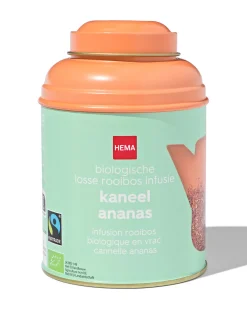 bio rooibos kaneel-ananas 75gr in blik