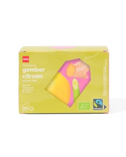 biologische groene thee gember citroen - 20 stuks