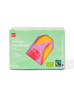 biologische groene thee mango framboos - 20 stuks