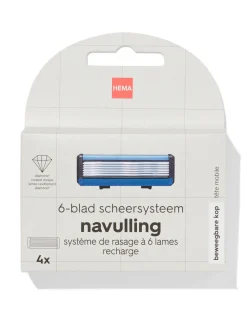 6-blad scheersysteem navullingen - 4 stuks