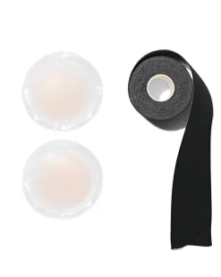 boobtape zwart 5m inclusief tepelpads