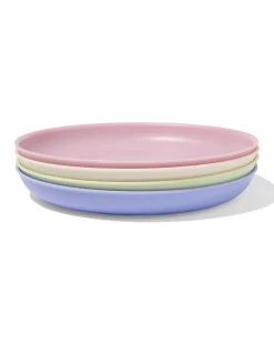 bord Ø18.5cm kunststof - 4 stuks