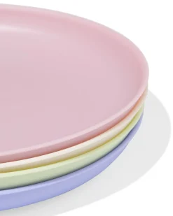 bord Ø21.5cm kunststof - 4 stuks