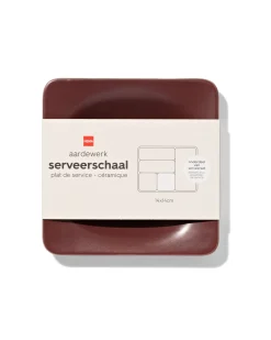 borrelplank 14x2.2cm aardewerk bordeauxrood