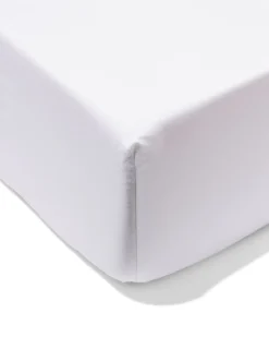 boxspring hoeslaken 160x200cm hotel katoen percal wit