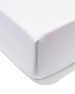 boxspring hoeslaken 90x200cm hotel katoen percal wit