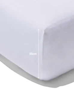 boxspring hoeslaken 90x200cm zacht katoen wit