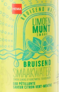 bruisend smaakwater limoen-munt 600ml