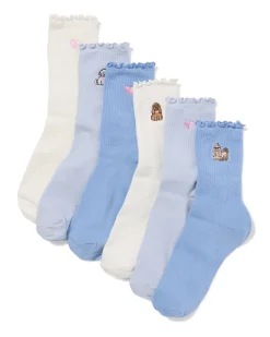 cadeauset sokken maat 36-41 hond - 6 paar