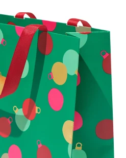 cadeautas 12x32x25cm kerstballen