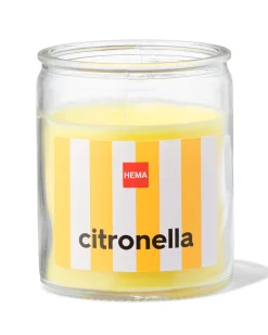 citronella geurkaars in glas met Ø6.5x8