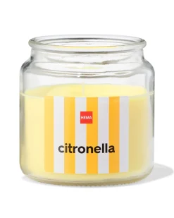 citronella geurkaars in glas met Ø10x10