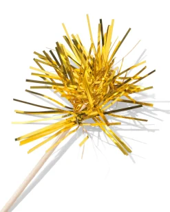 cocktailprikkers 8cm goud-zilver - 15 stuks