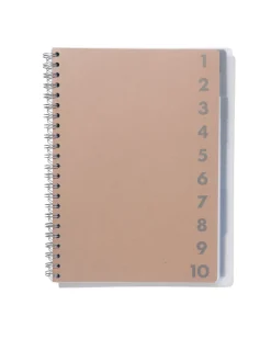 collegeblok 10-in-1 - A4 - kraft