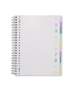 collegeblok 10-in-1 A4 gelinieerd en ruit