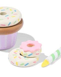cupcake 8x13x8cm hout