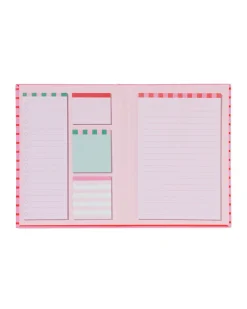 dagplanner 21x15.5cm rood-roze