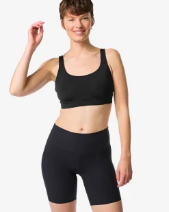 damesbiker smoothing hoge taille zwart