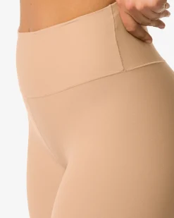 damesbiker smoothing hoge taille beige