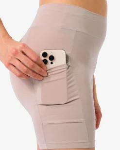 damesbikershort real lasting cotton beige