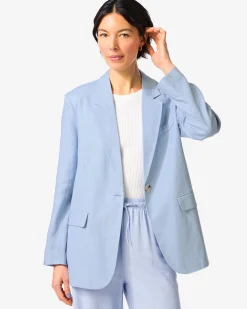 damesblazer Isla lichtblauw