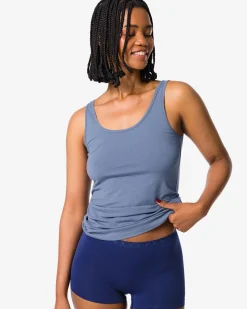damesboxer naadloos micro met kant donkerblauw