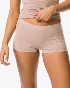 damesboxer naadloos micro beige