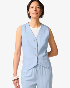 damesgilet Isla lichtblauw