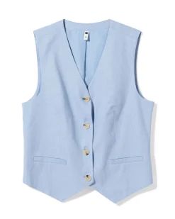 damesgilet Isla lichtblauw
