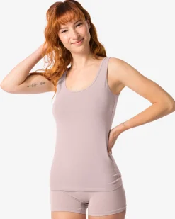dameshemd katoen beige